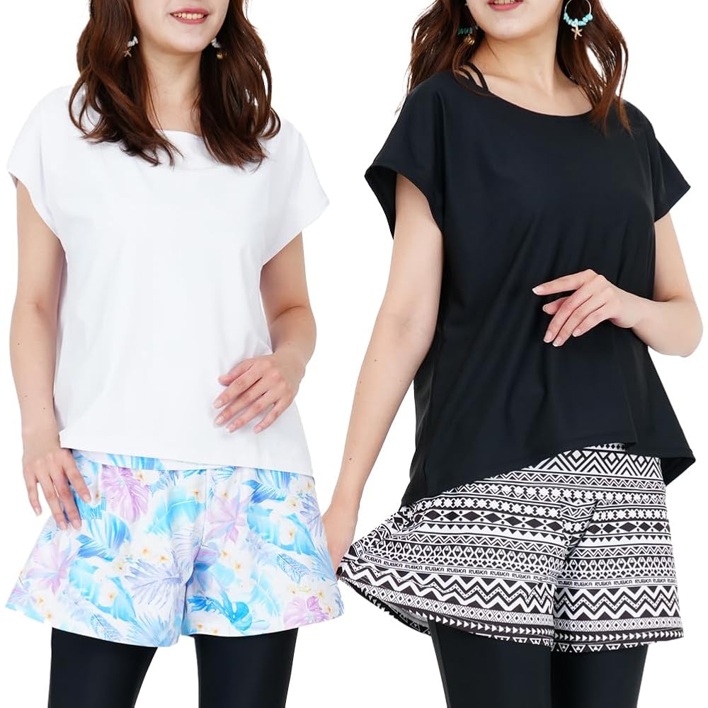 Amazon.co.jp: [RUBKA] 水着 ラッシュガード レディース Tシャツ